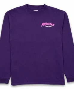 Sneaker Politics Politics Think Peace L/S Tee - Purple Latest