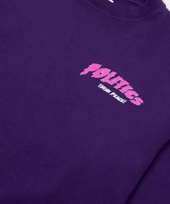 Sneaker Politics Politics Think Peace L/S Tee - Purple Latest