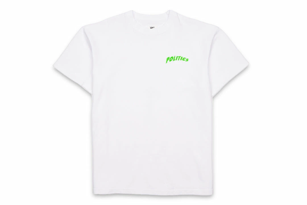 Sneaker Politics Politics Space Logo Tee - White 1 Sneaker Politics Politics Space Logo Tee - White