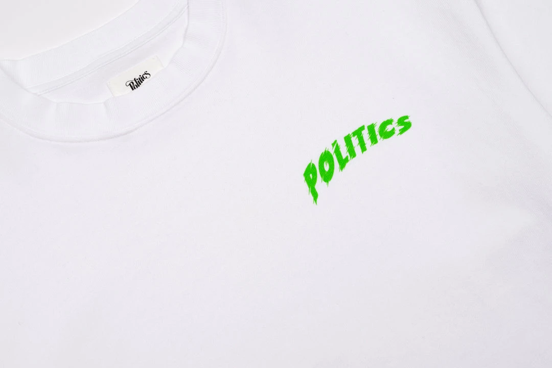Sneaker Politics Politics Space Logo Tee - White 2 Sneaker Politics Politics Space Logo Tee - White