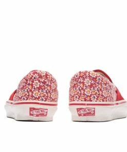 Vans Vault OG Classic Slip-On LX (Micro Daisy) - Racing Red