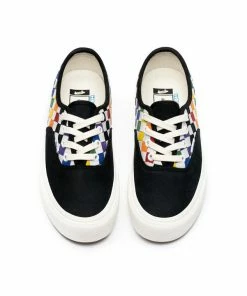 Vans Vault Authentic VLT LX 'Pride' - Woven Leather Rainbow/Marshmallow