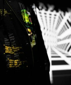 Apparel INDVLST 'Army Of One: Hand Printed' Parka - Black