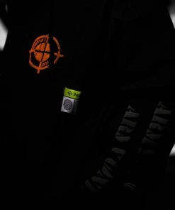 Apparel INDVLST 'Army Of One: Hand Printed' Parka - Black