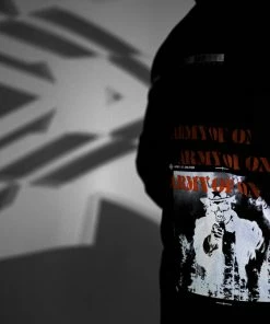 Apparel INDVLST 'Army Of One: Hand Printed' Parka - Black