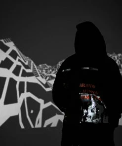 Apparel INDVLST 'Army Of One: Hand Printed' Parka - Black