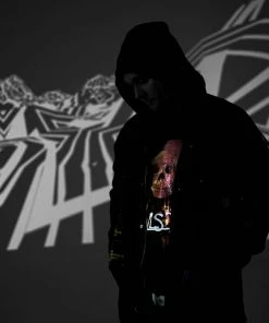 Apparel INDVLST 'Army Of One: Hand Printed' Parka - Black
