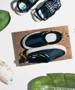 Kappa 222 Banda Mule - Black/Yellow/Eggnog