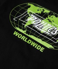 Sneaker Politics Politics Worldwide Tee - Black/Green Latest