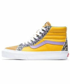 Vans Vault Sk8-Hi Reissue Lx (Leather/Suede) - Golden Brown/Animal Print