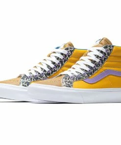Vans Vault Sk8-Hi Reissue Lx (Leather/Suede) - Golden Brown/Animal Print