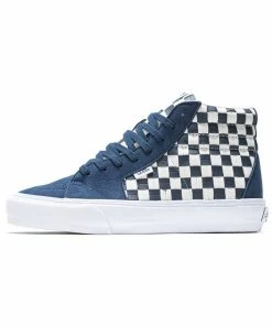 Vans Vault Style 38 Vlt Lx (Leather/Woven) - Dress Blue/White