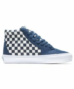 Vans Vault Style 38 Vlt Lx (Leather/Woven) - Dress Blue/White
