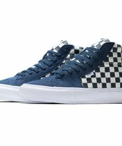Vans Vault Style 38 Vlt Lx (Leather/Woven) - Dress Blue/White