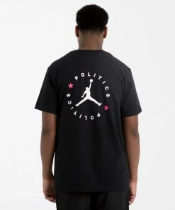 Jordan Brand Jordan X Politics 5/10 Tee - Black Latest