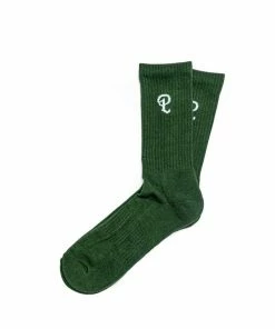 Sneaker Politics Latest Politics Core 'P' Logo Socks - Green