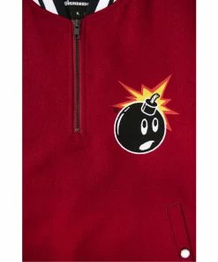 The Hundreds Legacy Half Zip - Burgundy