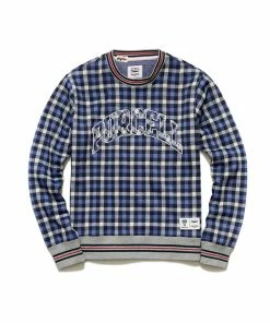 Todd Snyder X Converse PO Plaid Crew - Indigo