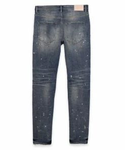 Purple Brand Mid Rise Jeans - Vintage Spotted Indigo