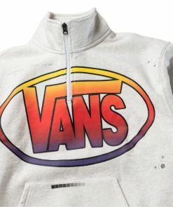 Vans Vault X LQQK Quarter Zip - Ash Heather