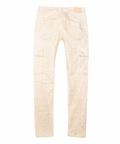 Purple Brand Mid Rise Jeans - White Dirty Cargo
