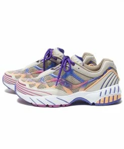 Saucony X White Mountaineering Grid Web - Tan/Orange/Purple