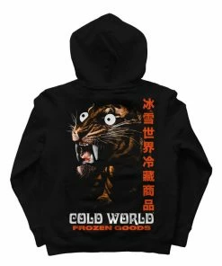 Cold World Hidden Tiger Hoodie - Black