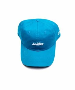 Sneaker Politics Latest Politics Classic Script Dad Hat - Sunwash Blue