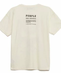 Purple Brand Hide Tee - Ecru