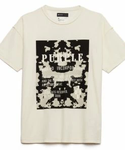 Purple Brand Hide Tee - Ecru