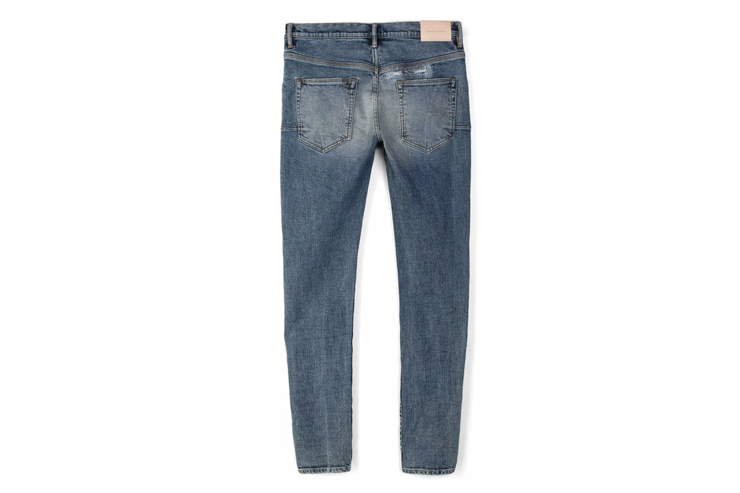 Purple Brand Mid Rise Jeans - Indigo Flannel Repair 2 Purple Brand Mid Rise Jeans - Indigo Flannel Repair