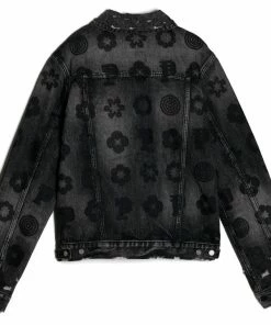 Purple Brand Full Monogram Denim Jacket - Black