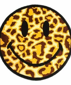 Latest Market Smiley Leopard Rug - Brown