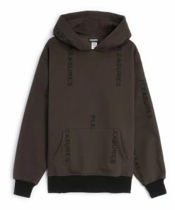 Pleasures Mobile Pinstripe Hoodie - Brown