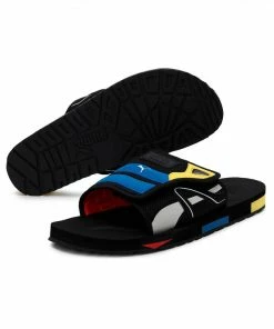 Puma Mirage Mox Sandal - Black/Poppy Red